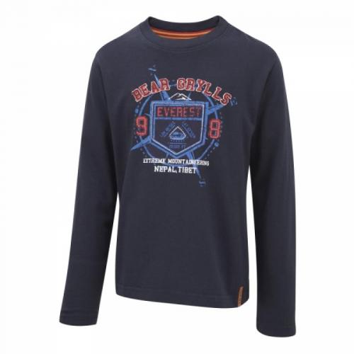 Craghoppers Bear Grylls Childrens Long Sleeved Chalet T Shirt